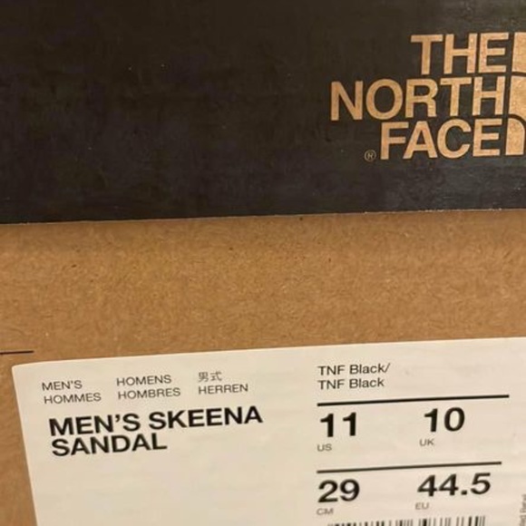 BRAND NEW men the north face skeena sandals size US 11 (black colour) - Picture 5 of 6
